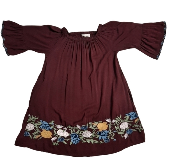 Size S ๐
บboho Peasant Blouse Tunic Rayon Embroidery SOLITAIRE - Picture 14 of 14